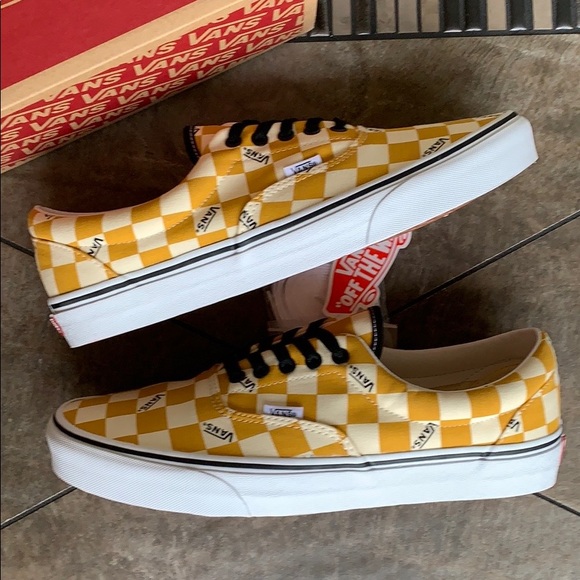 VANS ERA big checkerboard yellow/true white Womens - Picture 4 of 16